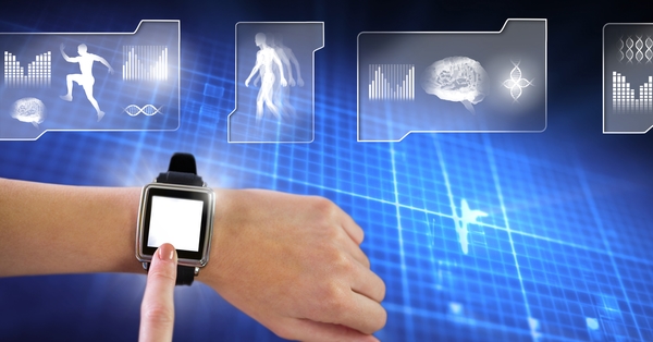 The image shows a visual representation of the tech behind the best health watches.