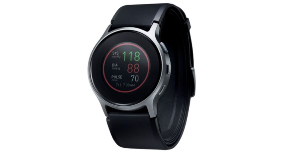 The image shows the Omron HeartGuide as part of the cardio watch review.