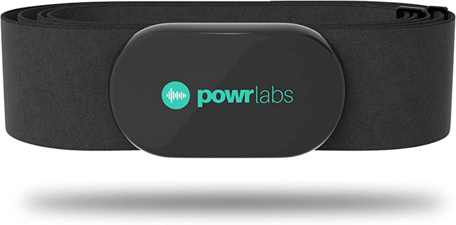 The image shows the POWR LABS™ Heart Rate Monitor Chest Strap, which could be considered one of the best heart rate monitor for crossfit out there.