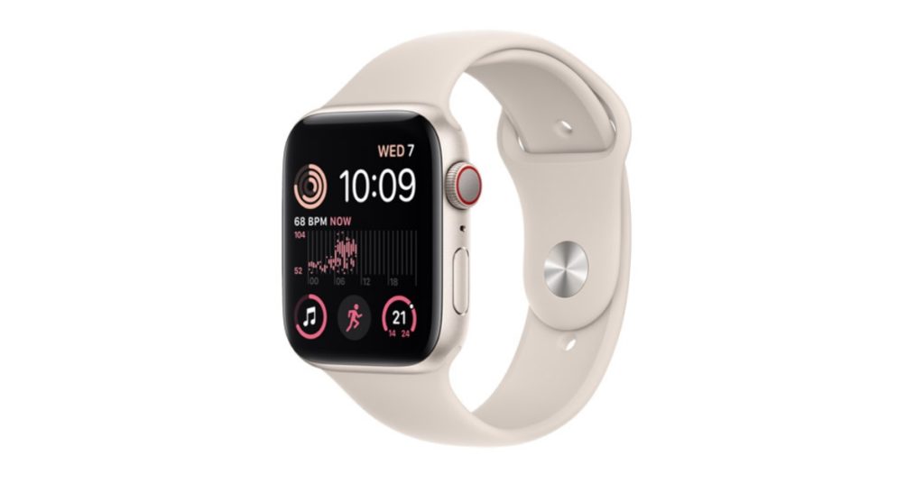 The image shows the Apple watch Series 6 which could be considered one of the best wrist heart rate monitors.