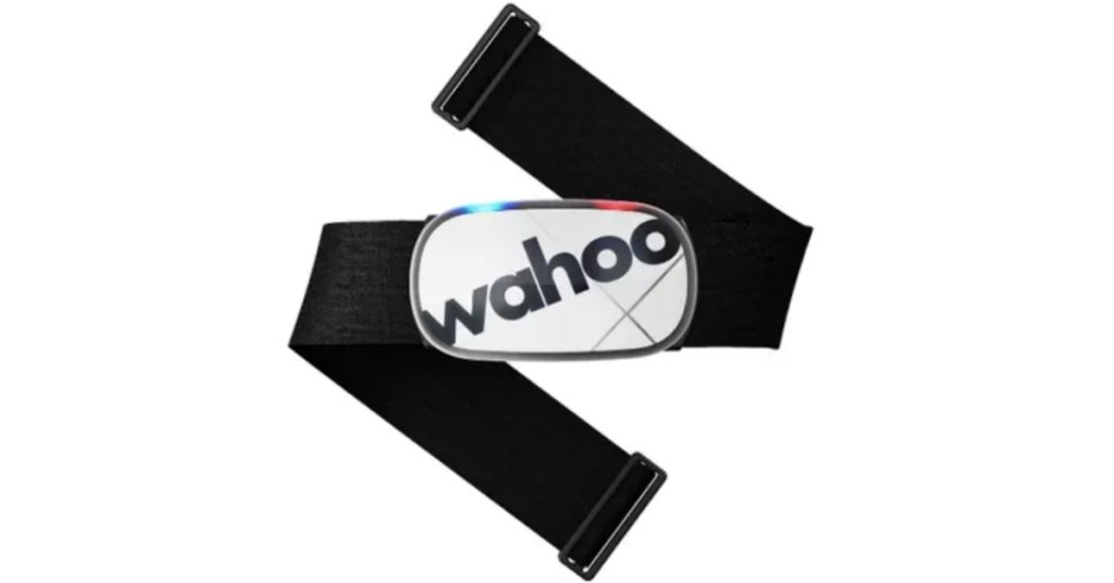 The image shows the Wahoo Tickr X which is among the best bluetooth heart rate monitor on the market.