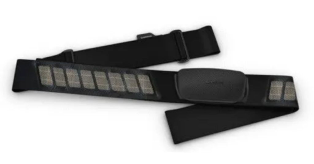 Image shows the Garmin HRM-Dual as a contender in the battle between Myzone vs Garmin.