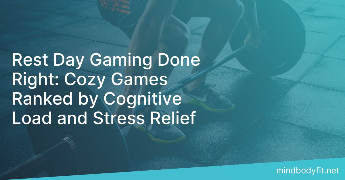 Rest Day Gaming Done Right: Cozy Games Ranked by Cognitive Load and Stress Relief